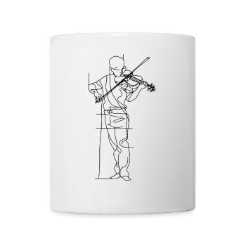 Violinist Sketch - Mug - white - Front