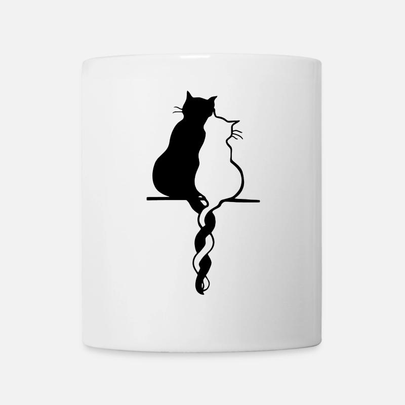 Couple de chats - Mug blanc - blanc