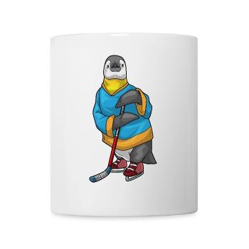 Pinguin Eishockey Eishockeyschläger - Tasse - Weiß - Vorne