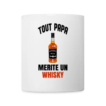 Jeder Vater verdient einen Whiskey - Tasse - Weiß - Vorne