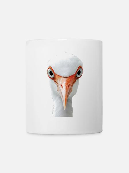 Reiher Vogel - Tasse - Weiß