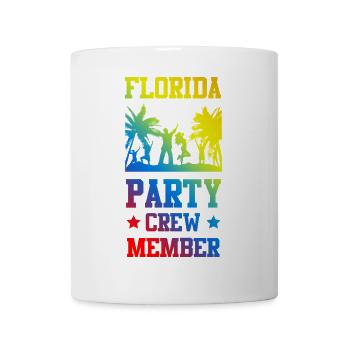 Équipe de fête en Floride - Mug blanc - blanc - Devant