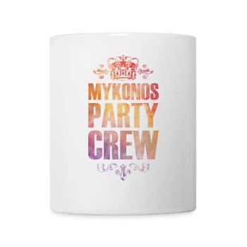 Mykonos Party Crew Bunt Urlaub - Tasse - Weiß - Vorne