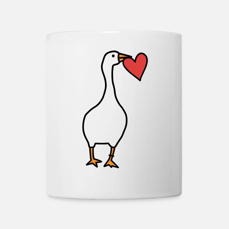 Duck Heart - Mug - white