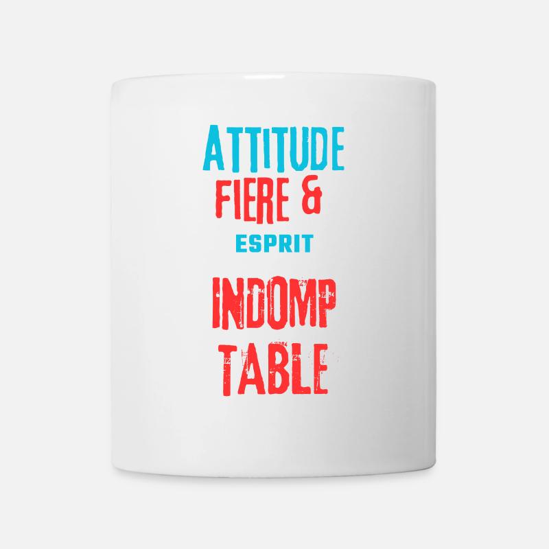Fière et indomptable - Mug blanc - blanc