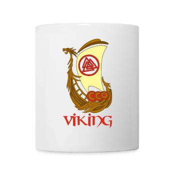 Wikingerschiff - Tasse - Weiß - Vorne