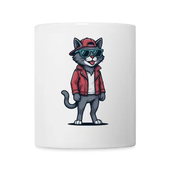 Ambiance de chat cool - Mug blanc - blanc - Devant