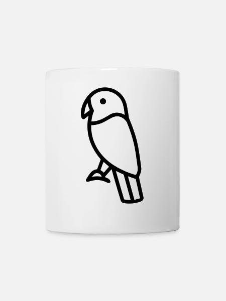 Papagei - Tasse - Weiß
