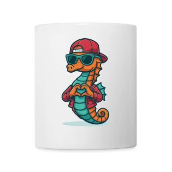 Herzreiter Seepferdchen - Tasse - Weiß - Vorne