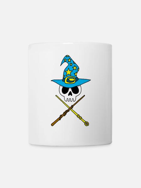 Crâne de magicien - Mug blanc - blanc
