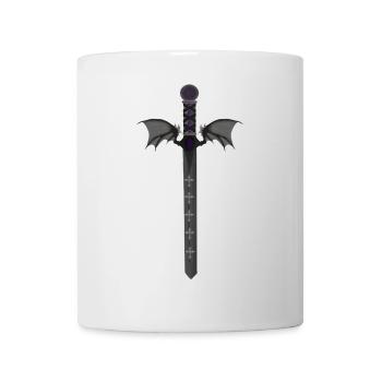 Dämonenschwert mit Fledermausflügeln - Tasse - Weiß - Vorne