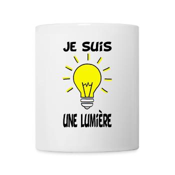 Je suis une lumière - Mug blanc - blanc - Devant