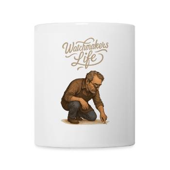 Watchmakers Life This is how hard a watchmaker lives - Mug - white - Front