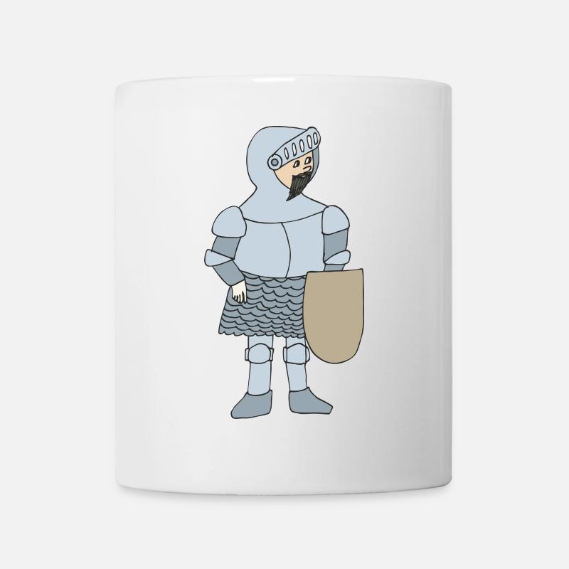 Ritter im mittelalterlichen Stil - Tasse - Weiß
