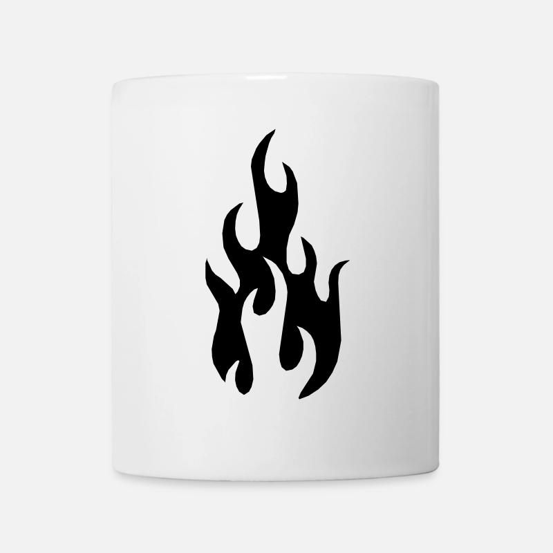 Flamme - Tasse - Weiß