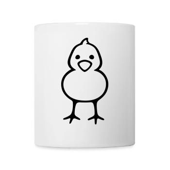 Poussin - Mug blanc - blanc - Devant