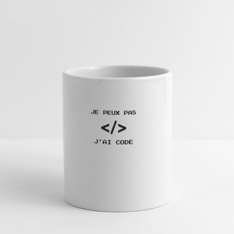je peux pas j ai code développeur javascript dev Mug blanc
