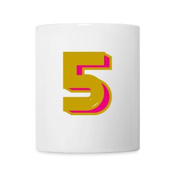 5. 5 YEARS. 5th ANNIVERSARY. 5 YEAR ANNIVERSARY - Mug - white - Front