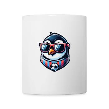 Pinguin Vogel Fußball Spieler Ball Champion Fan - Tasse - Weiß - Vorne