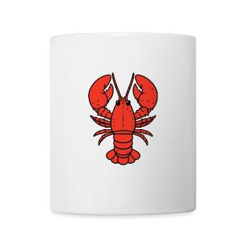 Comic Lobster Crab Lobster Lobster Sea Hobby Chef - Mug - white - Front
