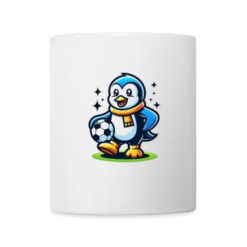 Pinguin Fußballspieler Meister Fan Vogel Ball - Tasse - Weiß - Vorne