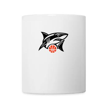 Die Basketballmannschaft der Haie - Tasse - Weiß - Vorne