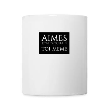 aimes 300 NOIR - Mug blanc - blanc - Devant