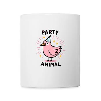 Fête Mer du Nord Mouette Oiseau Fête Chapeau Anniversaire Célébration - Mug blanc - blanc - Devant