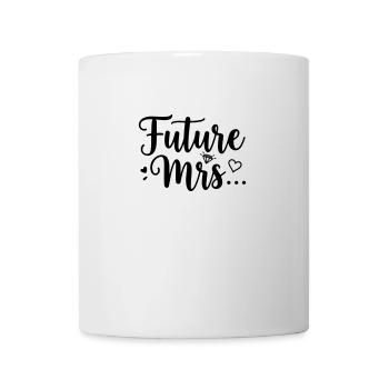 Zukünftige Mrs. Ring Brautdesign - Tasse - Weiß - Vorne