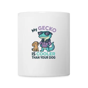 Gecko Hunde Shirt – Cooler Spruch - Tasse - Weiß - Vorne
