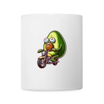 Moto Concombre Aventure Liberté - Mug blanc - blanc - Devant