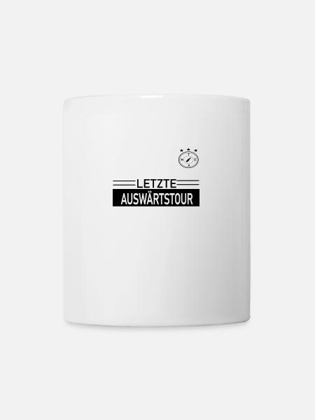 Letzte Auswärtstour Team - Tasse - Weiß