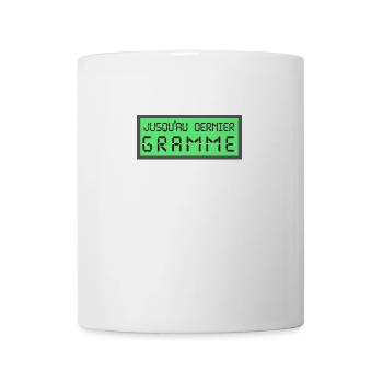 jusqu'au dernier gramme - Mug blanc - blanc - Devant