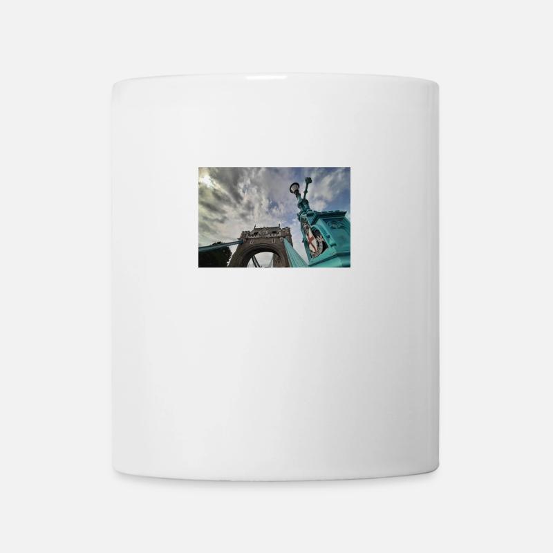 Tower bridge London with cloudy sky - Mug - white