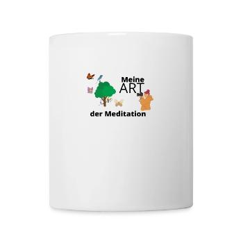 Meine Art der Meditation - Frau Fotografie Natur - Tasse - Weiß - Vorne