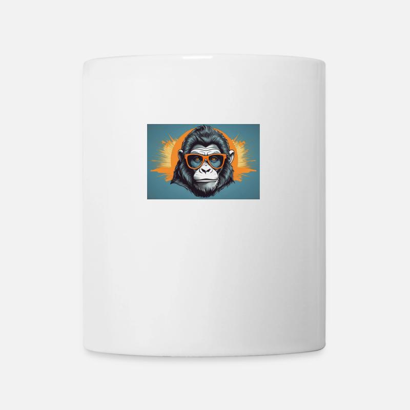 Gorillas with goggles - Mug - white