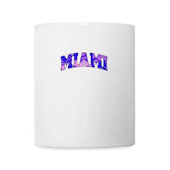 Miami logo: Collegiate design with a tropical vibe - Mug - white - Front