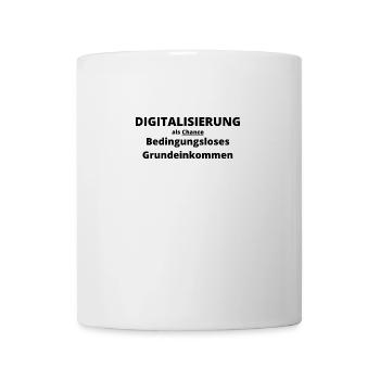 Digitalisierung als Chance BGE schwarz - Tasse - Weiß - Vorne