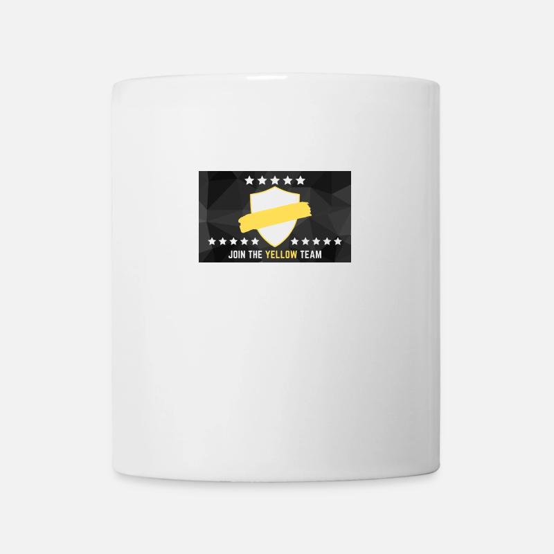 JOIN THE YELLOW TEAM - Tasse - Weiß