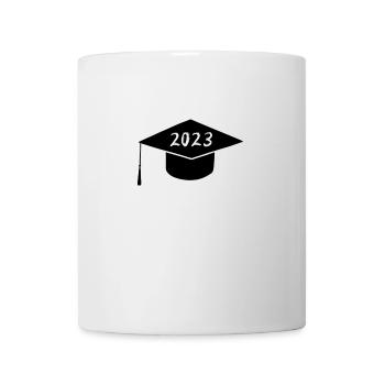 Absolventen & Abschlusshut 2023 - Tasse - Weiß - Vorne