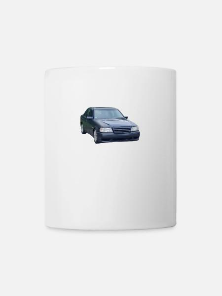 Dunkle Limousine Silhouette - Tasse - Weiß