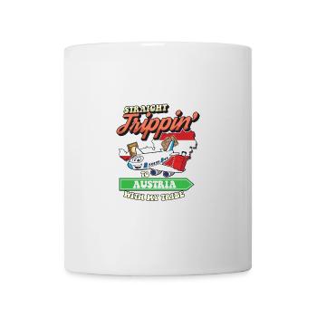 Straight Trippin' To Austria With My Tribe Family - Mug - white - Front