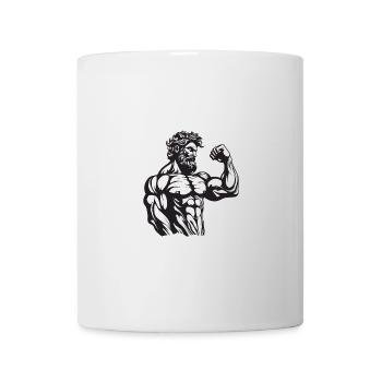 Statue antique du combattant grec - Mug blanc - blanc - Devant