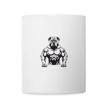 Hund Beast Bodybuilding Muskeln Gym - Tasse - Weiß - Vorne