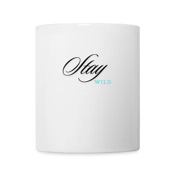 Restez sauvage - Mug blanc - blanc - Devant