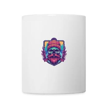 Crâne de bûcheron - Mug blanc - blanc - Devant
