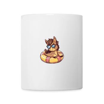 Pferd Sommer Comic - Tasse - Weiß - Vorne