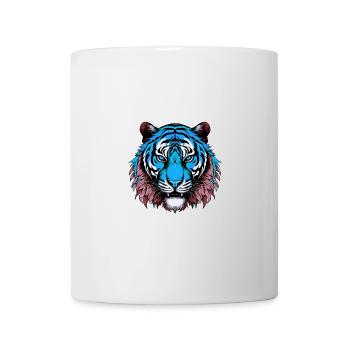 Tiger Portrait Colorful - Mug - white - Front