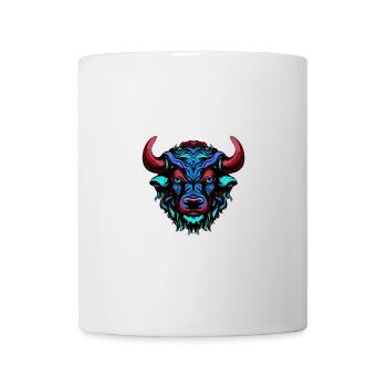Bull Portrait Colorful Taurus - Mug - white - Front