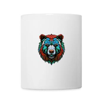 Bear Portrait Colorful - Mug - white - Front